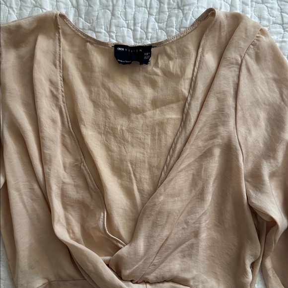 ASOS Blush Wrap Blouse - Picture 2 of 2